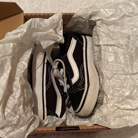 Vans Kids Black and White Sneakers - Picture 6 of 6